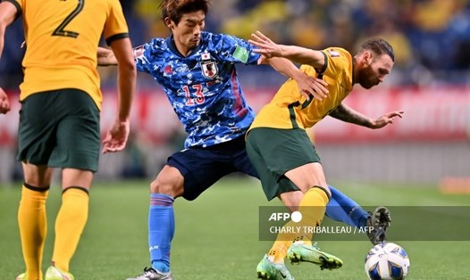 Tuyển Nhật Bản và tuyển Australia sẽ có cuộc đối đầu căng thẳng. Ảnh: AFP