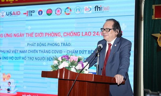 PGS.TS Nguyễn Viết Nhung- Giám đốc Bệnh viện Phổi Trung ương. Ảnh: BVCC