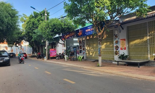 Vị trí một khoảnh "đất vàng" trên đường Ybih Aleo TP.Buôn Ma Thuột, tỉnh Đắk Lắk. Ảnh: Bảo Trung