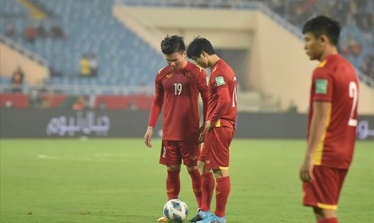Tuyển Việt Nam đã nhận trận thua trước Oman. Ảnh: Minh Hiếu