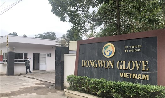 Trụ sở Công ty Dongwon Glove Việt Nam. Ảnh chụp sáng 25.3. Ảnh: Bảo Hân