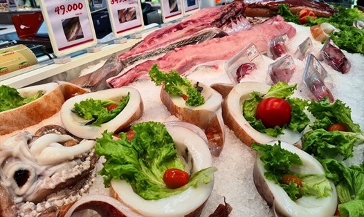 Mực và bạch tuộc là mặt hàng xuất khẩu lớn của Việt Nam sang Hàn Quốc. Ảnh: Vũ Long