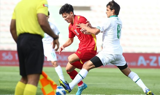 U23 Việt Nam đã có điểm số đầu tiên tại Dubai Cup. Ảnh: LĐBĐ Iraq
