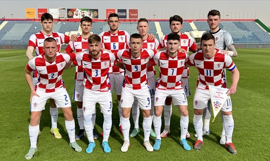 U23 Croatia với phần lớn các cầu thủ ở độ tuổi 20, 21 là thử thách lớn cho U23 Việt Nam. Ảnh: LĐBĐ Croatia