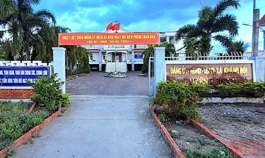 UBND xã Khánh Hội, huyện U Minh, tỉnh Cà Mau nơi ông Lư Công Vinh công tác. Ảnh: Nguyễn Hữu