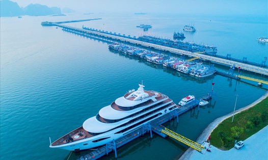 Cầu cảng thuộc Cảng tàu khách quốc tế Hạ Long sẽ là nơi diễn ra Phố đêm du thuyền hàng đêm. Ảnh: CTV