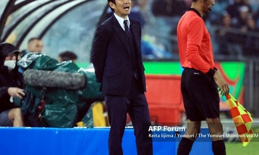 Huấn luyện viên Hajime Moriyasu. Ảnh: AFP