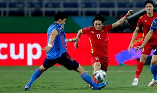 Tuấn Anh không có được phong độ tốt nhất cùng tuyển Việt Nam tại vòng loại World Cup 2022. Ảnh: VFF