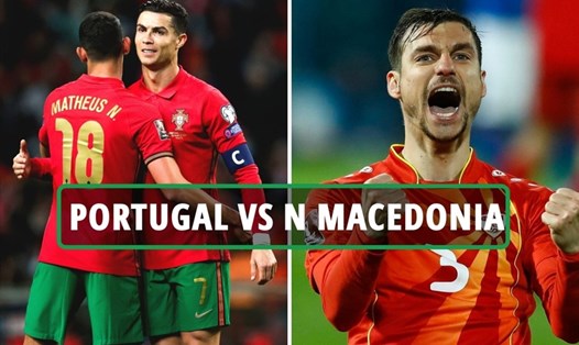 Tuyển Bồ Đào Nha và Bắc Macedonia sẽ cạnh tranh tấm vé dự World Cup 2022. Ảnh: Football