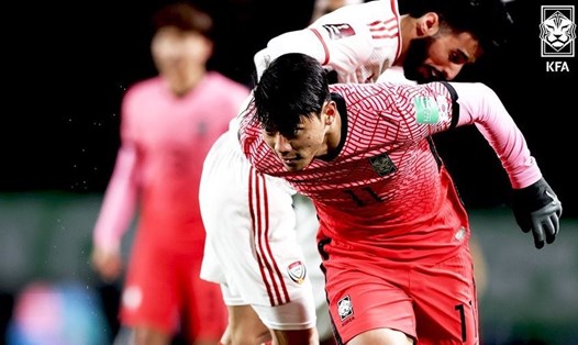 Tuyển Hàn Quốc có quá nhiều ưu thế để có thể tiếp tục đánh bại UAE tại vòng loại World Cup 2022. Ảnh: KFA