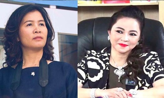 Nhà báo Hàn Ni (trái) và bà Nguyễn Phương Hằng. Ảnh: CTV