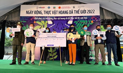 Nhiều hoạt động tuyên truyền nhân ngày động, thực vật hoang dã thế giới 2022 được tổ chức tại Quảng Nam sáng 3.2. Ảnh: Phước Phú