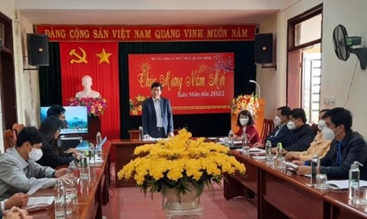 Phó Chủ tịch UBND tỉnh Quảng Bình Hồ An Phong họp Ban Tổ chức cuộc thi. Ảnh: CTV