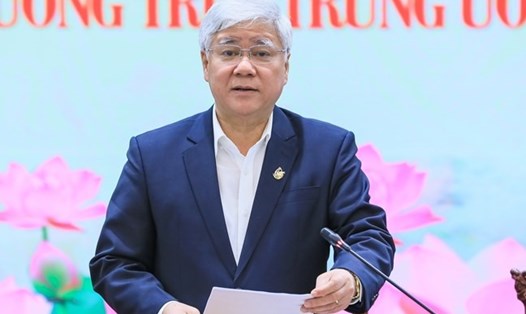 Bí thư Trung ương Đảng, Chủ tịch UBTƯ MTTQ Việt Nam Đỗ Văn Chiến. Ảnh: Phạm Đông