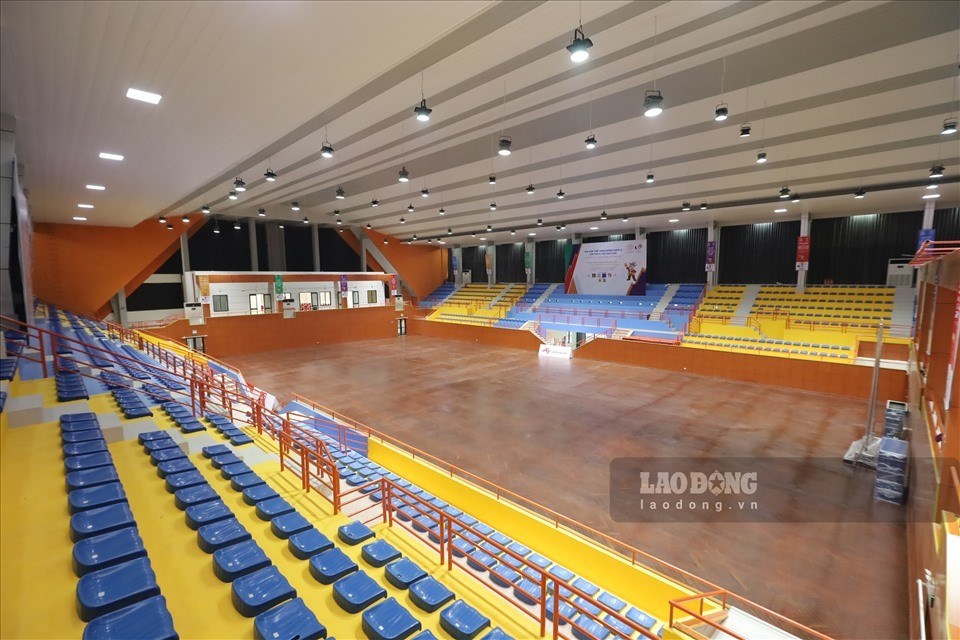 Cận cảnh nhà thi đấu quận Tây Hồ trước thềm SEA Games 31. Ảnh: Minh Anh. Cận cảnh nhà thi đấu quận Tây Hồ trước thềm SEA Games 31. Ảnh: Minh Anh.