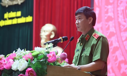 Thiếu tướng, GS.TS Trần Minh Hưởng  - Giám đốc Học viện Cảnh sát Nhân dân. Ảnh: T.Vương