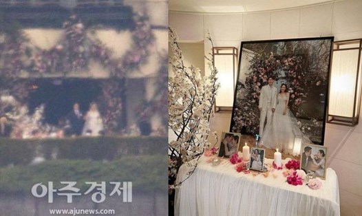 Những hình ảnh mới nhất về lễ cưới Hyun Bin - Son Ye Jin. Ảnh: ajunews