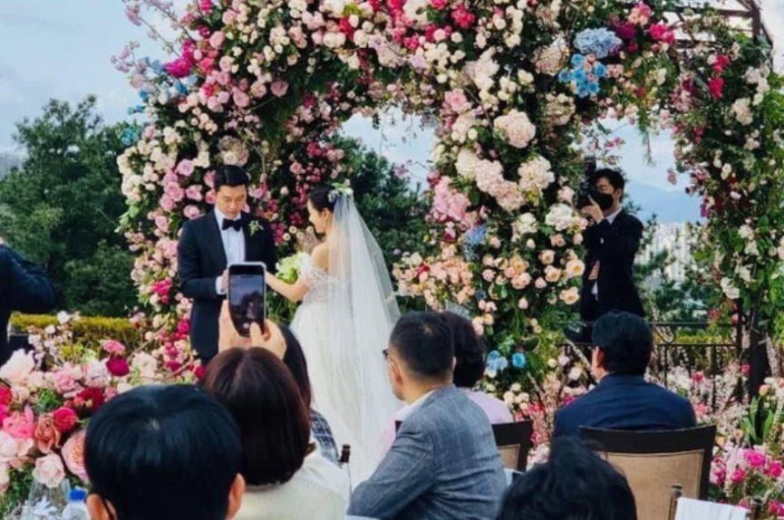 Toàn cảnh "đám cưới thế kỷ" Hyun Bin - Son Ye Jin. Ảnh: ST