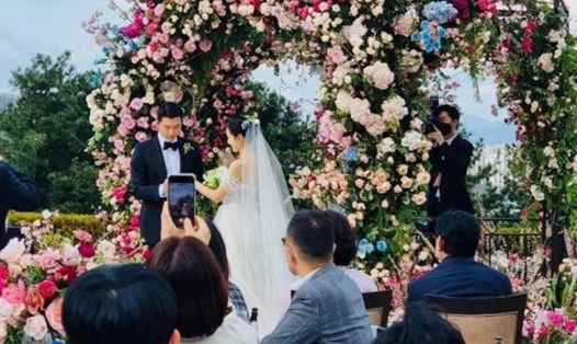 Toàn cảnh "đám cưới thế kỷ" Hyun Bin - Son Ye Jin. Ảnh: ST