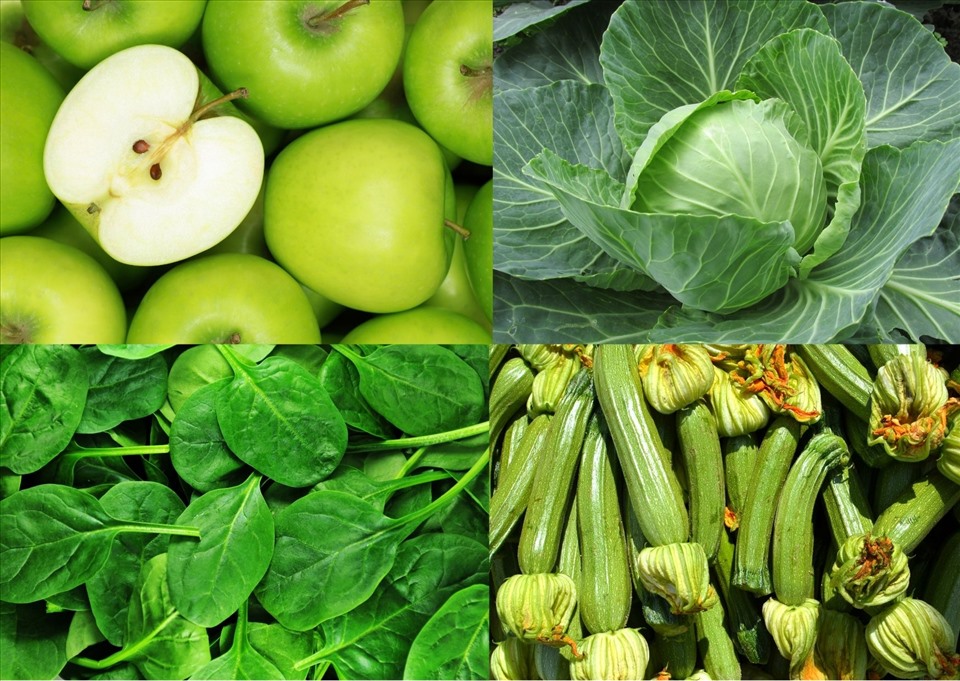 Lợi ích giảm cân của nước ép kết hợp bắp cải, bí ngòi, táo và rau bina