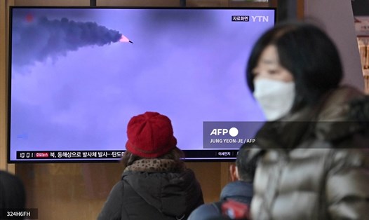 Triều Tiên tiến hành vụ thử vũ khí mới ngày 5.3. Ảnh: AFP