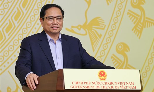 Thủ tướng Phạm Minh Chính phát biểu tại cuộc họp. Ảnh: Nhật Bắc