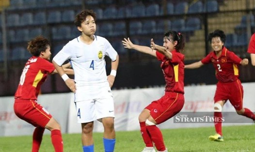Tuyển nữ Malaysia từng thua tuyển nữ Việt Nam đến 0-6 tại SEA Games 2017. Ảnh: NST
