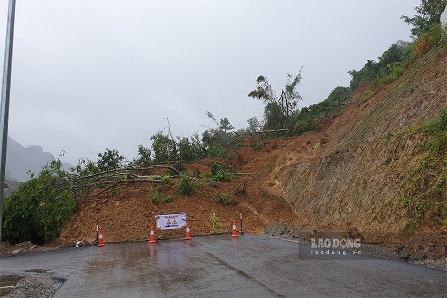 Cảnh báo nguy cơ sạt lở đất khu vực các tỉnh bắc bộ. Ảnh: Minh Nguyễn.