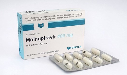 Thuốc điều trị COVID-19 Molnupiravir sản xuất tại Việt Nam được chính thức bán ra thị trường. Ảnh: TL