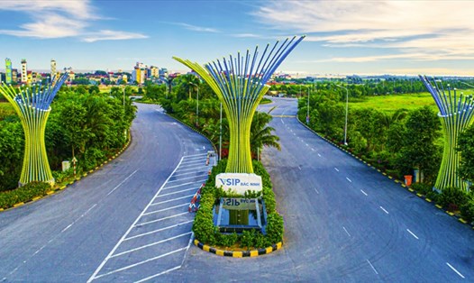 Singapore là nhà đầu tư hàng đầu tại Việt Nam trong 2 năm gần đây.  Ảnh: Khu công nghiệp Việt Nam - Singapore (VSIP) Bắc Ninh