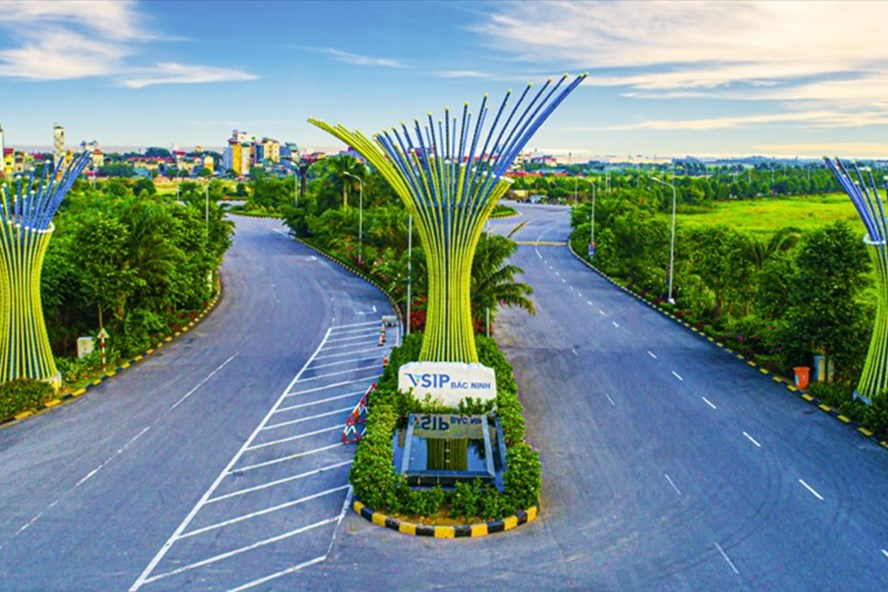 Singapore là nhà đầu tư hàng đầu tại Việt Nam trong 2 năm gần đây. Ảnh: Khu công nghiệp Việt Nam - Singapore (VSIP) Bắc Ninh