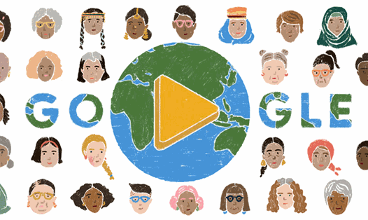 Google Doodle ngày Quốc tế Phụ nữ 8.3 năm 2022.