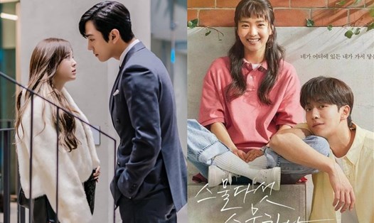 "Hẹn hò chốn công sở", "Tuổi 25, tuổi 21" đang là những phim truyền hình Hàn Quốc hot nhất hiện nay. Ảnh: SBS, tvN.