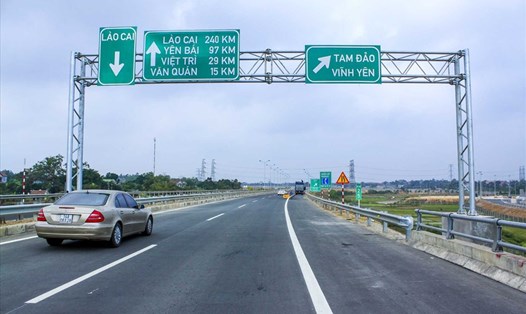 Cao tốc Hà Nội - Lào Cai kết nối giao thông các tỉnh miền núi phía Bắc. Ảnh GT