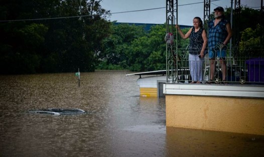 Australia ban bố tình trạng khẩn cấp quốc gia để ứng phó với tình hình lũ lụt nghiêm trọng ở khu vực bờ biển phía đông nước này. Ảnh: AFP