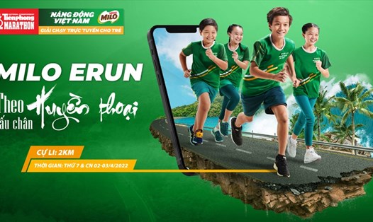 Giải chạy bộ trực tuyến MILO Erun được Nestlé MILO tổ chức song hành cùng Tiền Phong Marathon 2022 với chủ đề “Theo dấu chân huyền thoại”.