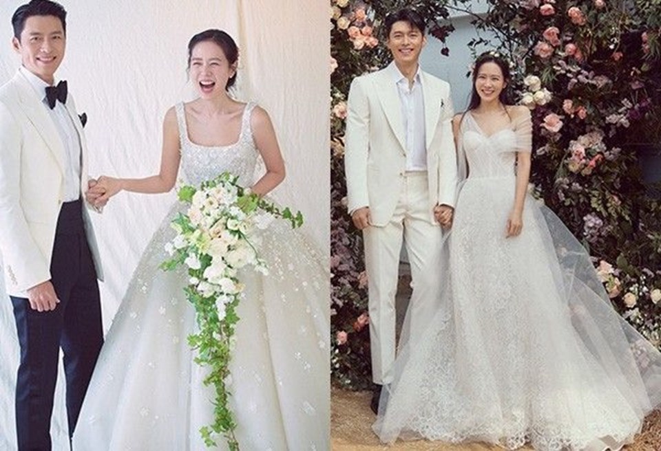 Hai bức ảnh cưới được công bố ngay trước đám cưới của Son Ye Jin và Hyun Bin. Ảnh: Instagram Hai bức ảnh cưới được công bố ngay trước đám cưới của Son Ye Jin và Hyun Bin. Ảnh: Instagram