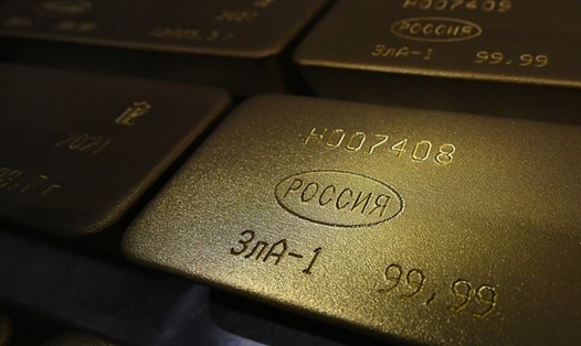 Dự trữ vàng và ngoại hối Nga tăng trở lại. Ảnh: AFP