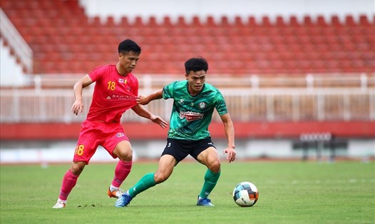 TPHCM đối đầu với Sài Gòn tại vòng 1/8 Cúp Quốc gia 2022. Ảnh: N.Đ
