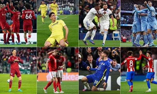 Liệu vòng bán kết Champions League 2021-22 có thể là 2 cặp đấu giữa Anh và Tây Ban Nha? Ảnh: UEFA