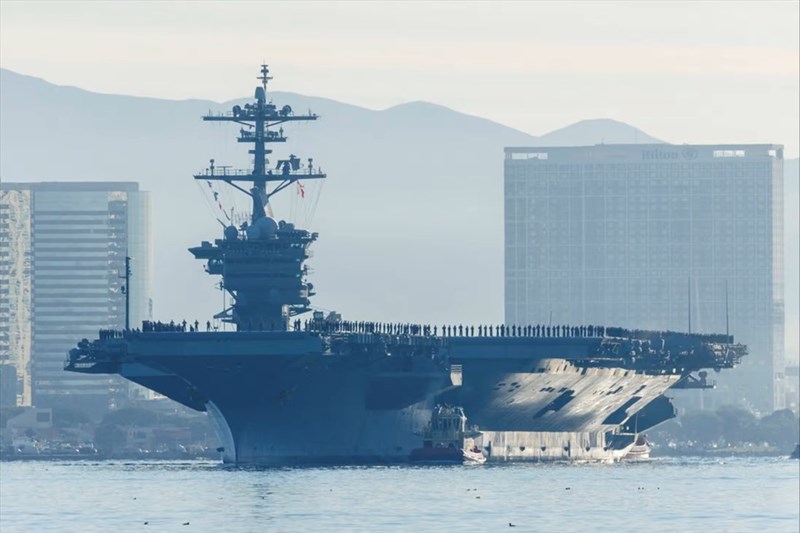 US aircraft carrier arrives on the Korean peninsula