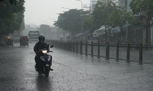 Dự báo mới nhất về diễn biến mưa tại TPHCM. Ảnh: Thanh Chân