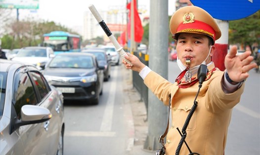Lực lượng Cảnh sát giao thông sẽ linh hoạt trong việc tuần tra, kiểm soát trật tự an toàn giao thông dịp lễ 30.4-1.5. Ảnh: M.Hoàng