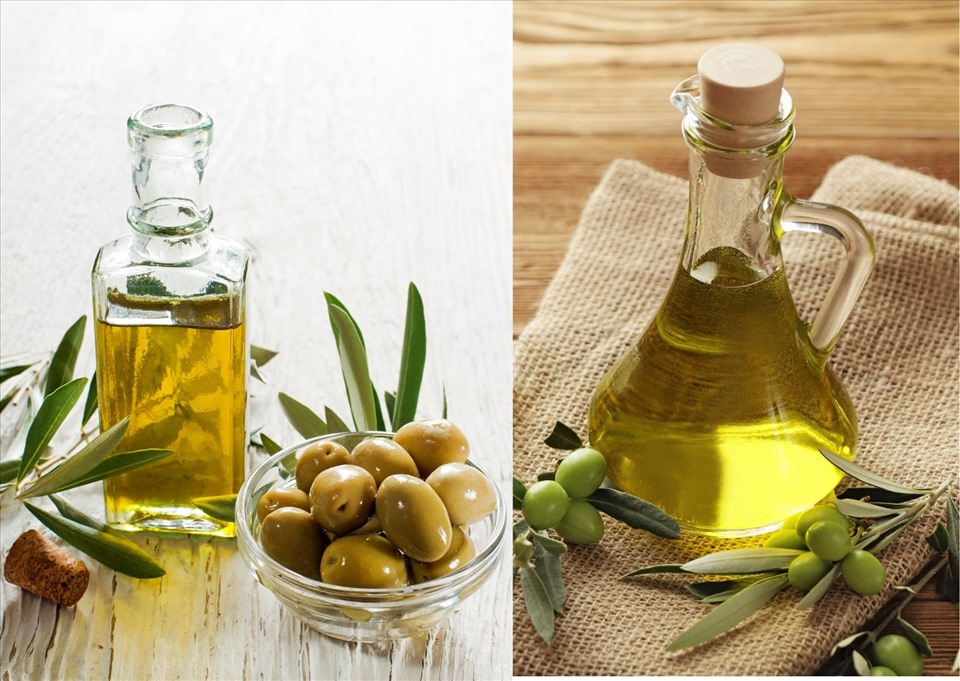 Dầu ô liu có thể khắc phục tình trạng tóc khô của nam giới trong mùa hè. Đồ họa: Thanh Ngọc