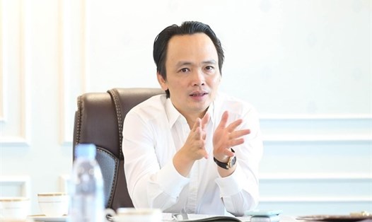 Chủ tịch Tập đoàn FLC - Trịnh Văn Quyết khi chưa bị bắt. Ảnh: LĐO