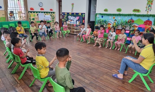 Nhiều cơ sở giáo dục mầm non trên địa bàn tỉnh Ninh Bình đối diện nguy cơ thiếu hụt giáo viên. Ảnh: NT