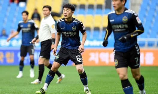 Xuân Trường từng thi đấu tại K.League năm 2016, 2017. Ảnh: Incheon United