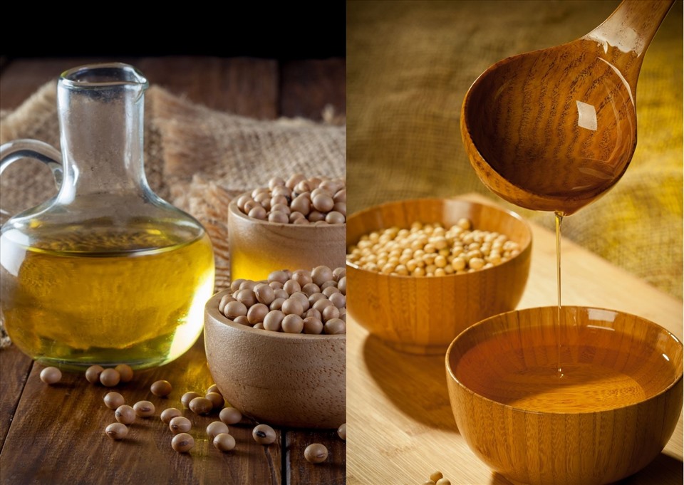Dầu đậu nành giàu axit béo omega-9, có nhiều lợi ích đối với sức khỏe tim mạch. Đồ họa: Thanh Ngọc