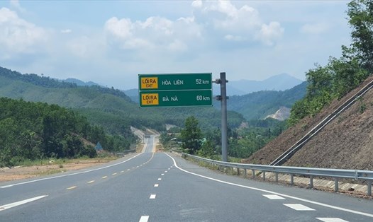 Cao tốc La Sơn – Túy Loan, đoạn La Sơn (TT-Huế đến Hòa Liên, Đà Nẵng) được đưa vào khai thác sử dụng từ 16.4.2022. Ảnh: TH