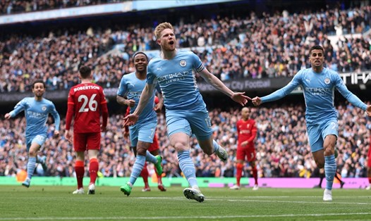 Man City và Liverpool bất phân thắng bại trong cả hai lần chạm trán ở mùa giải 2021-22. Ảnh: AFP.